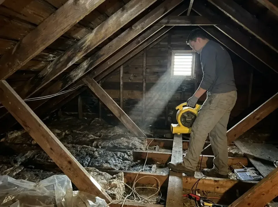 attic-water-damage-drying-proc-007 — frequently asked questions, Emergency Water Extraction & 24/7 Flood Response in Hokes B…